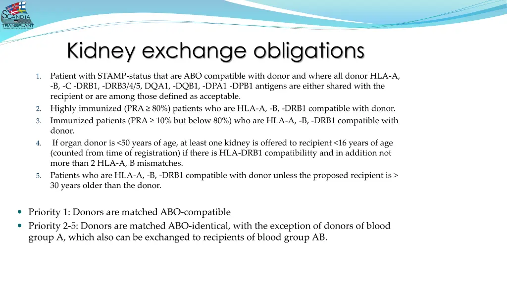 kidney exchange obligations