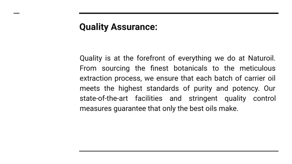 quality assurance