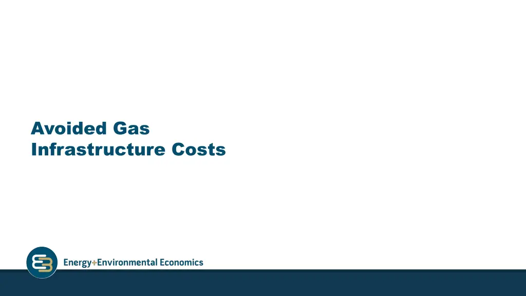 avoided gas infrastructure costs