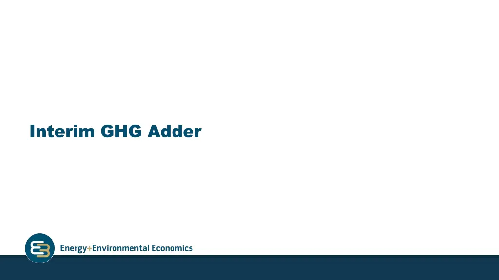 interim ghg adder