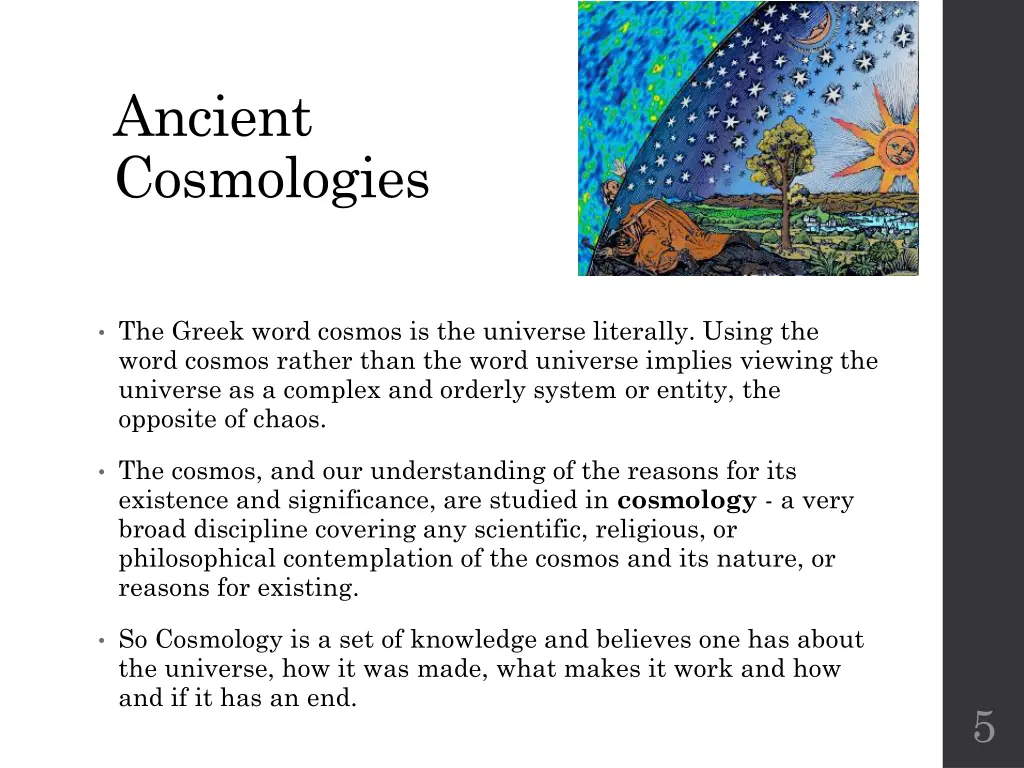 ancient cosmologies