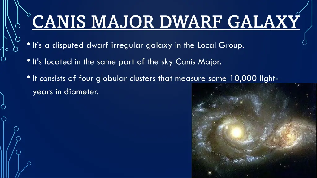 canis major dwarf galaxy it s a disputed dwarf