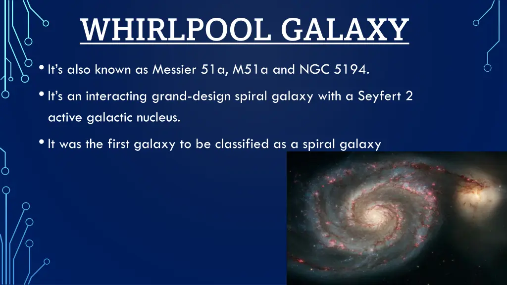 whirlpool galaxy it s also known as messier