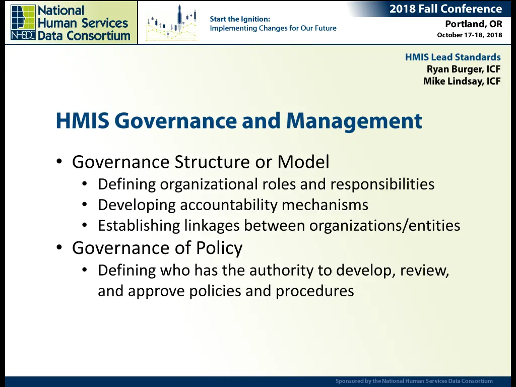 governance structure or model defining