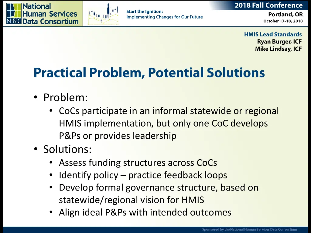 problem cocs participate in an informal statewide