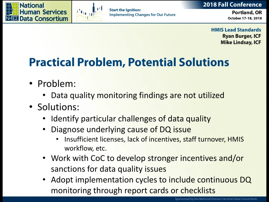 problem data quality monitoring findings