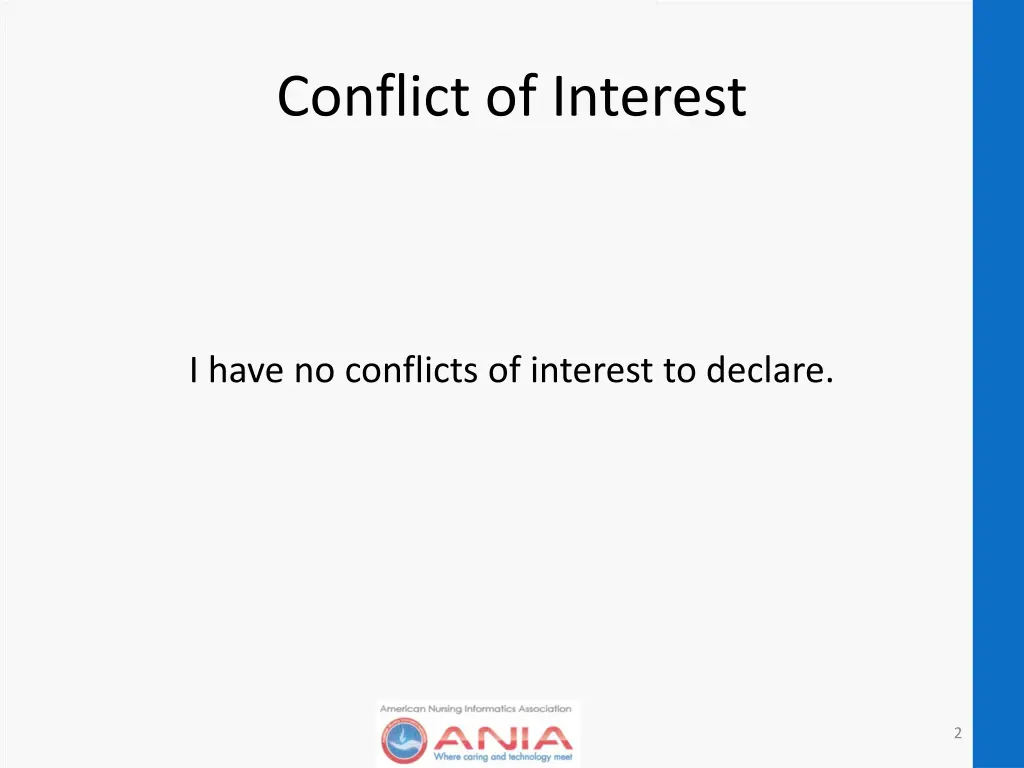 conflict of interest