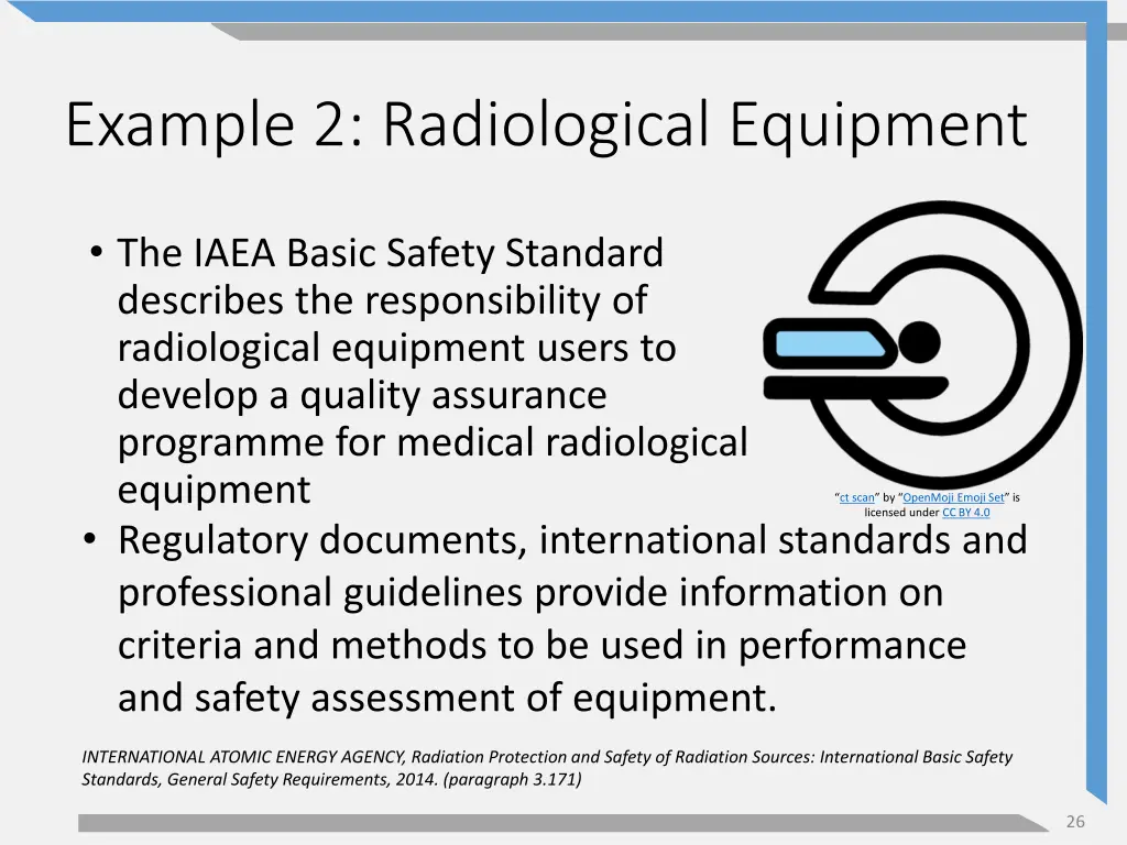 example 2 radiological equipment