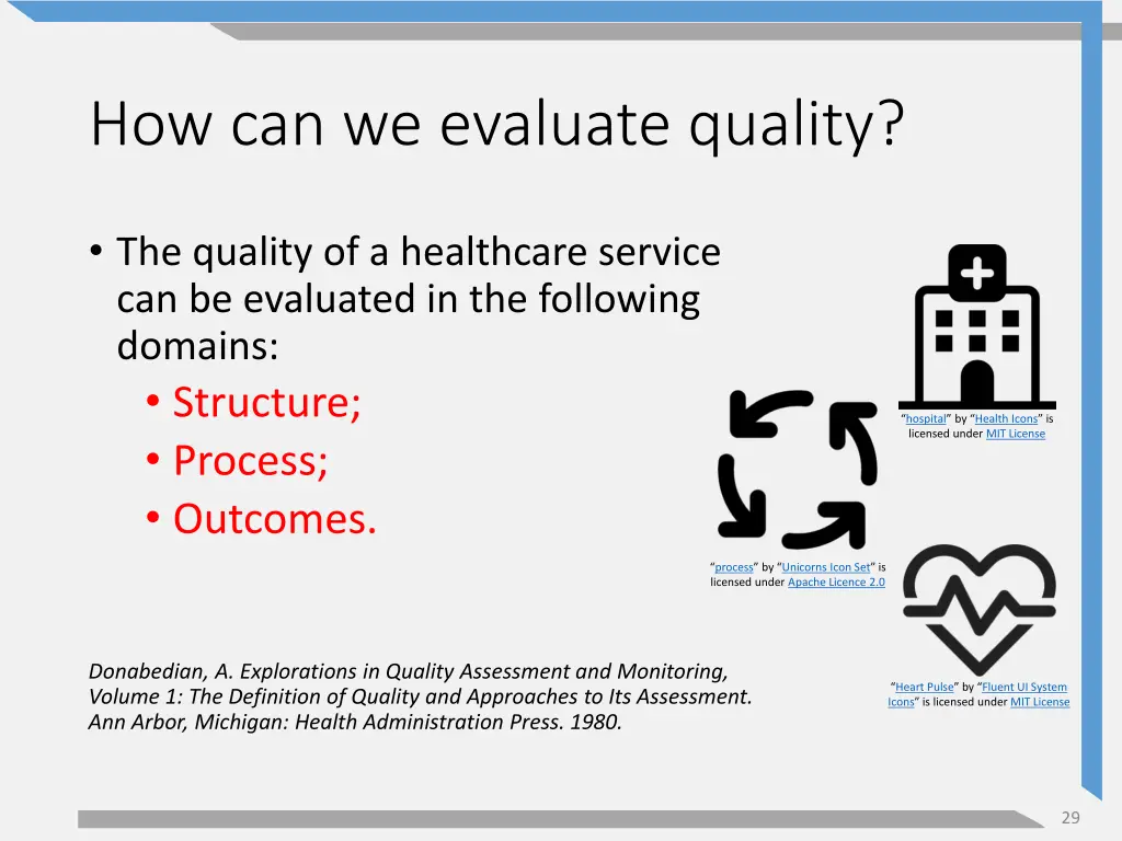 how can we evaluate quality