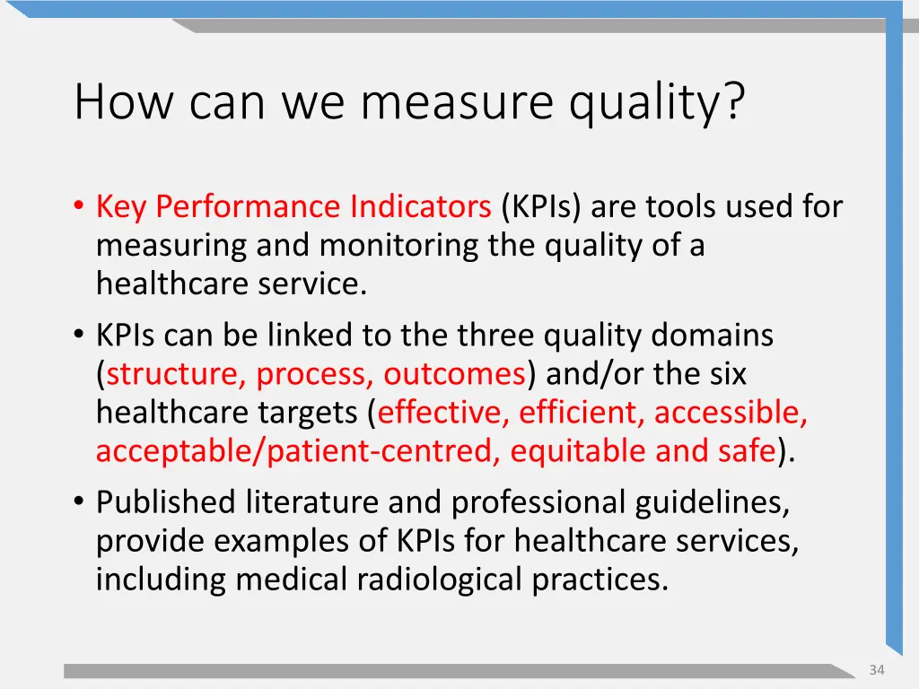 how can we measure quality