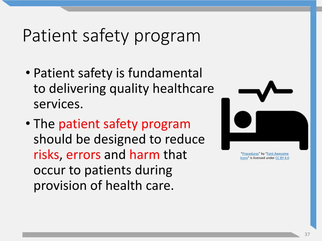 patient safety program