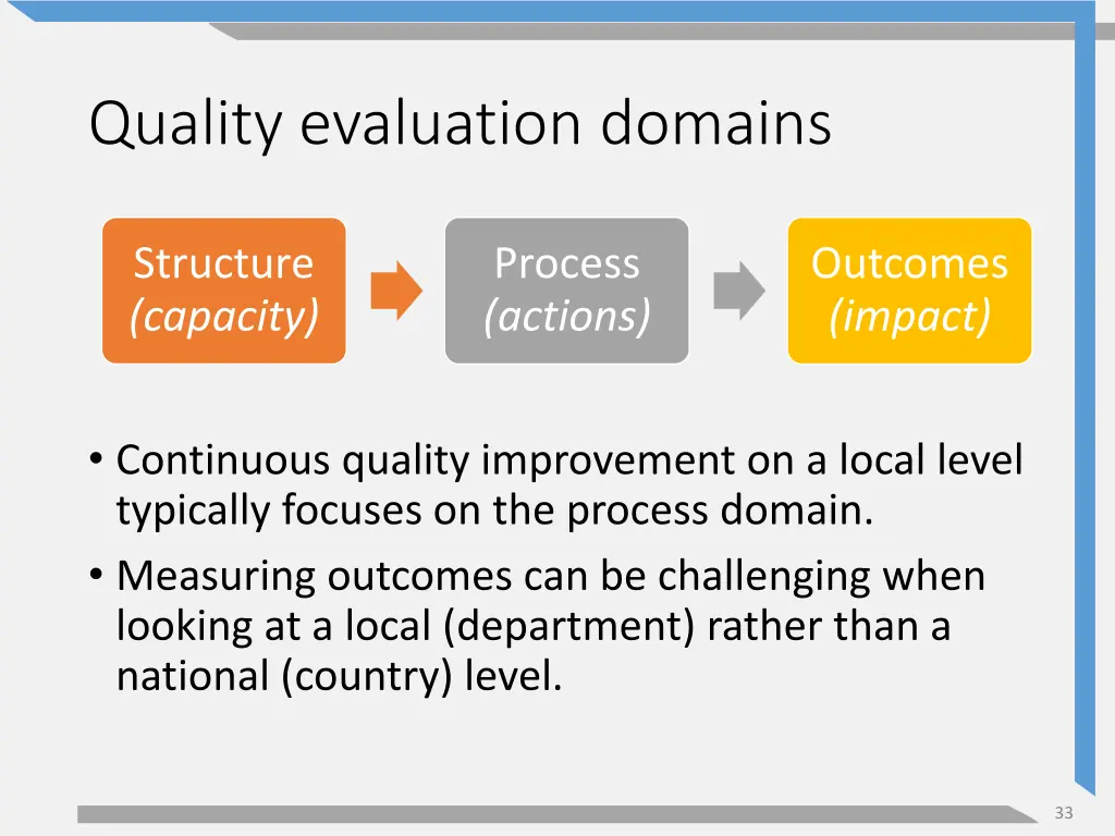 quality evaluation domains