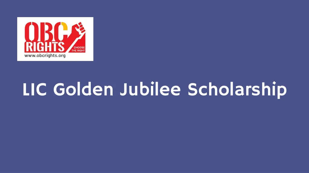 lic golden jubilee scholarship