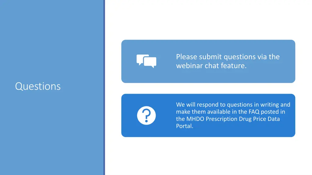 please submit questions via the webinar chat