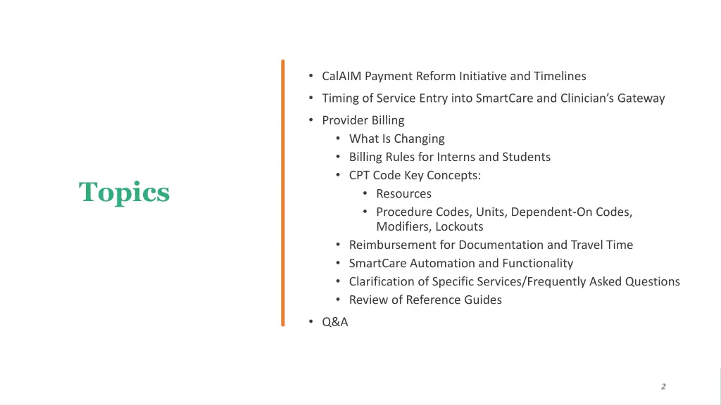 calaim payment reform initiative and timelines