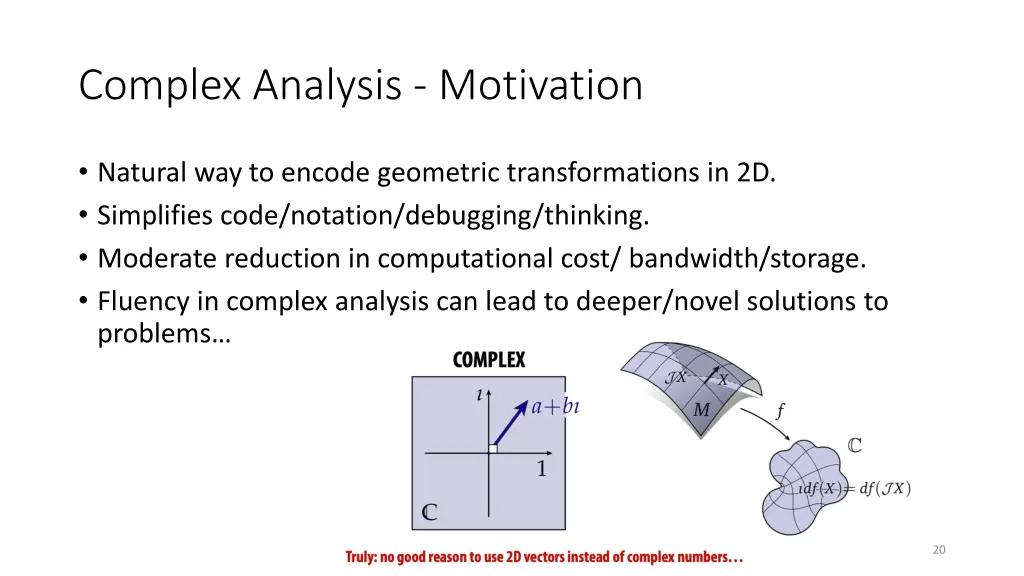 complex analysis motivation