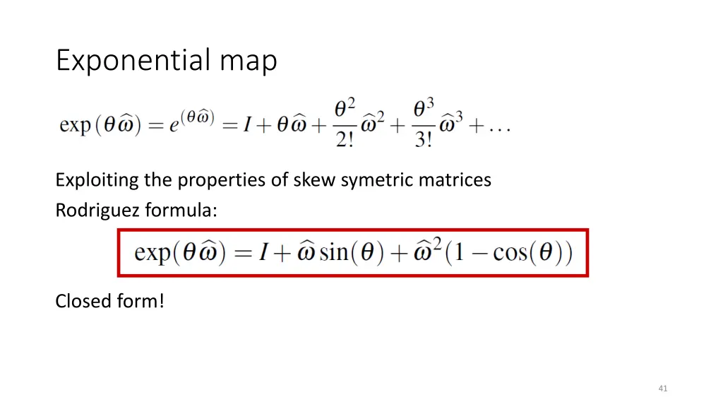 exponential map 5