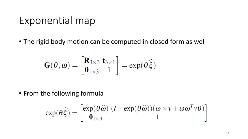 exponential map 6