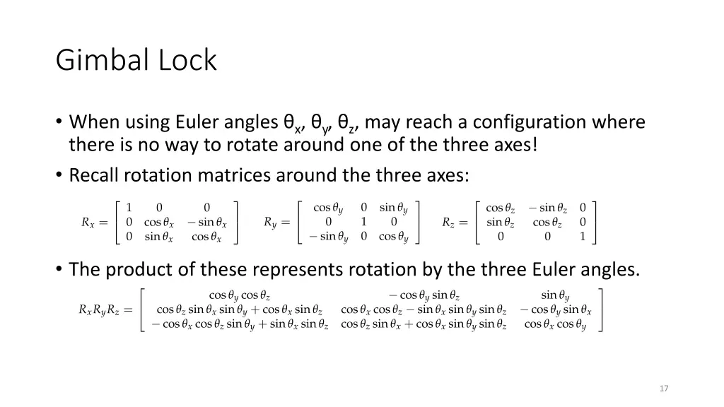 gimbal lock