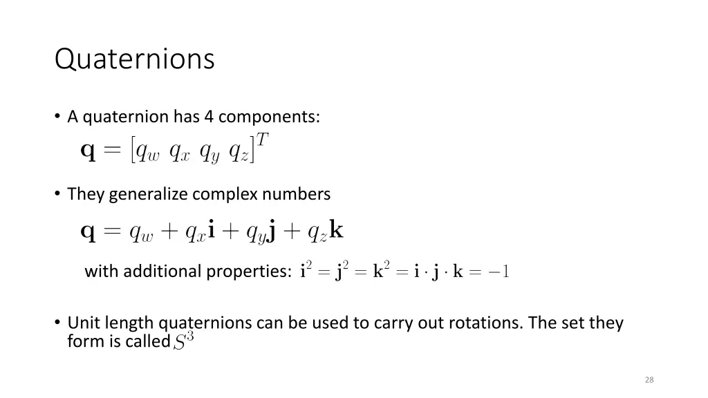 quaternions