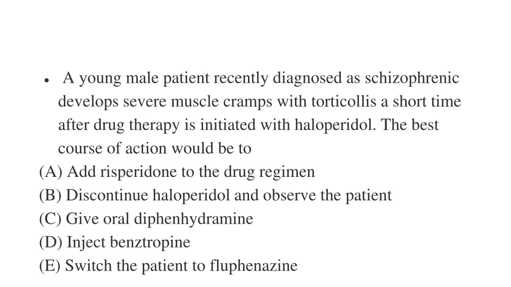 a young male patient recently diagnosed