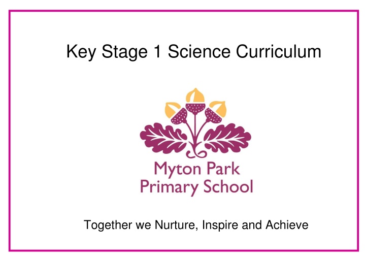 key stage 1 science curriculum