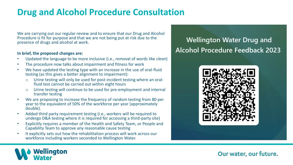 drug and alcohol procedure consultation