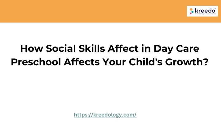 how social skills affect in day care preschool