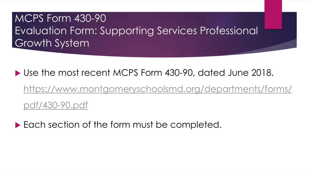 mcps form 430 90 evaluation form supporting