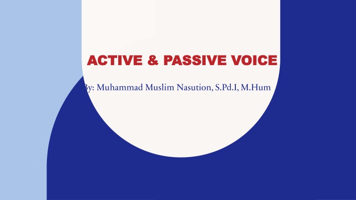 active passive voice active passive voice