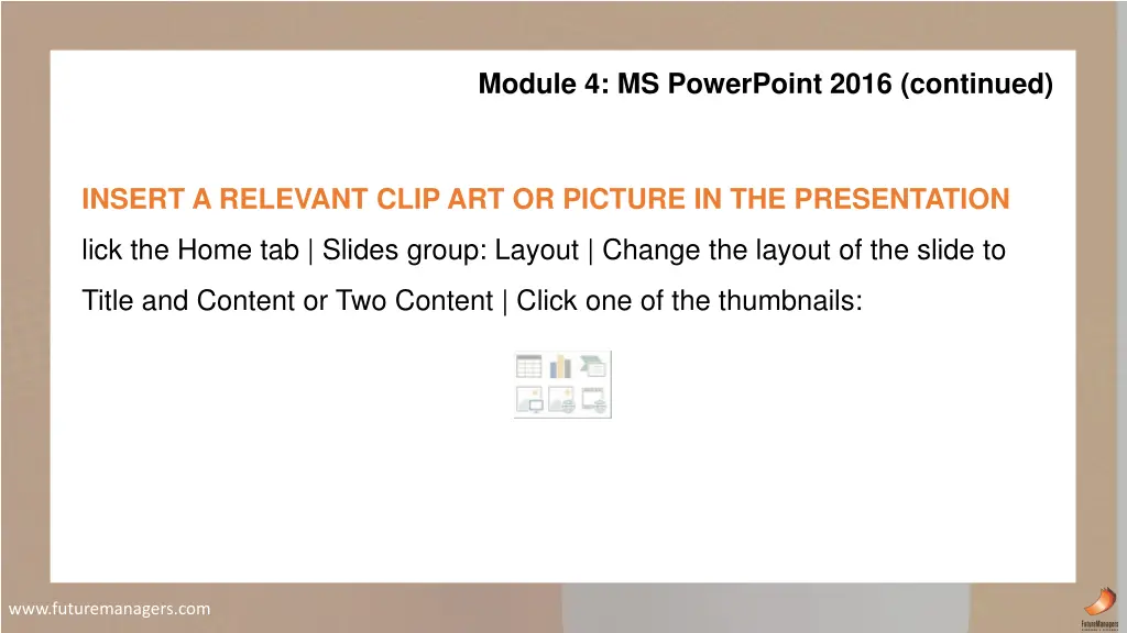 module 4 ms powerpoint 2016 continued 3