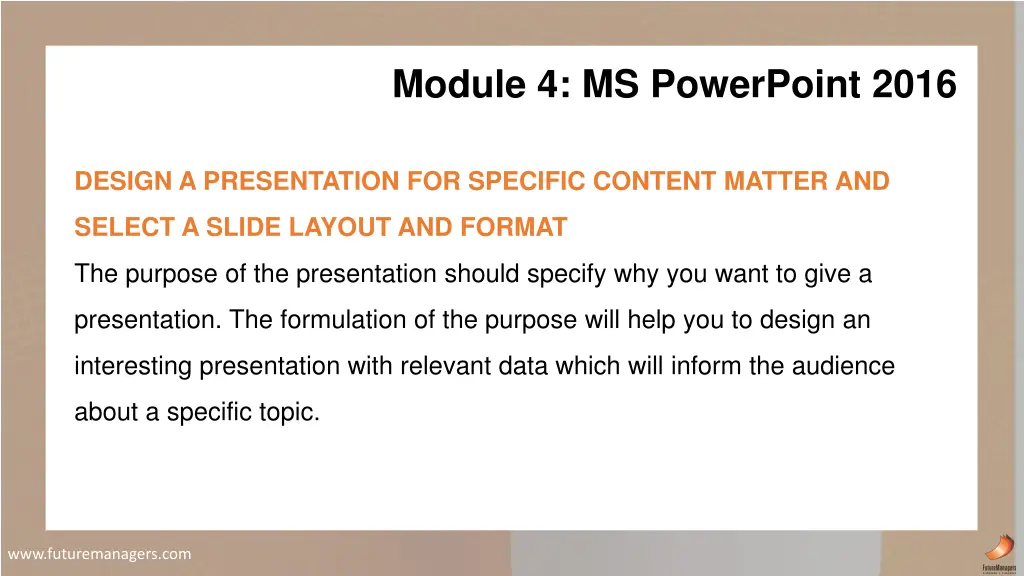 module 4 ms powerpoint 2016