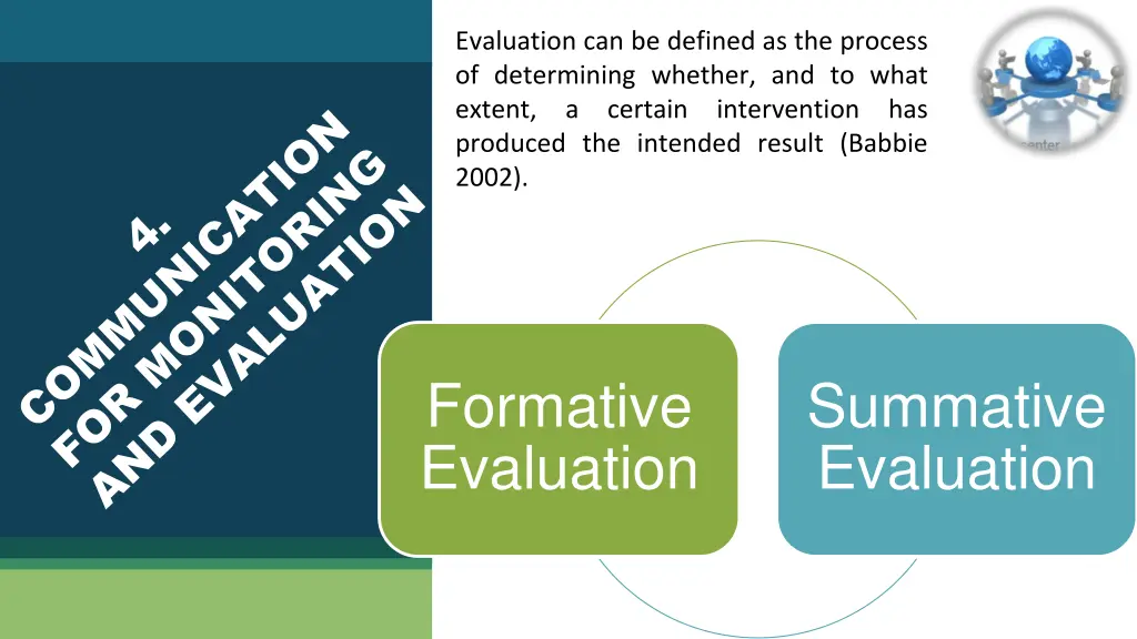 evaluation can be defined as the process