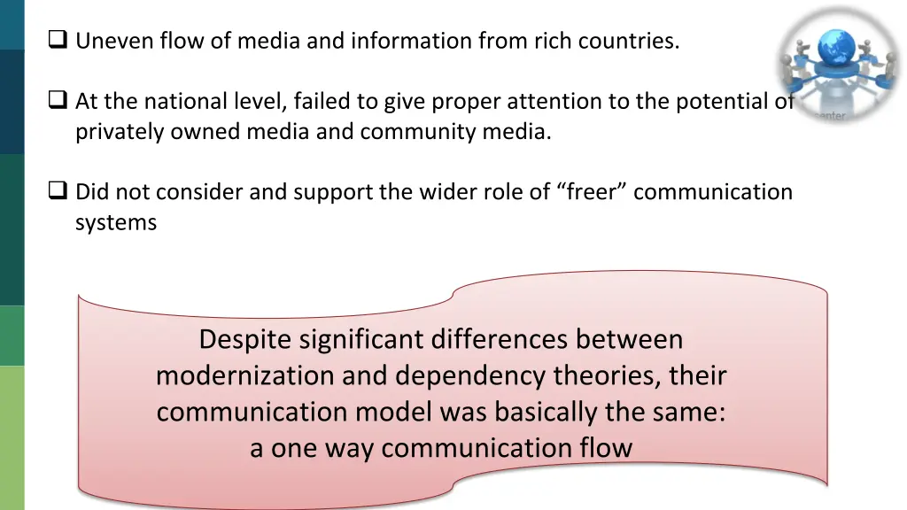 uneven flow of media and information from rich