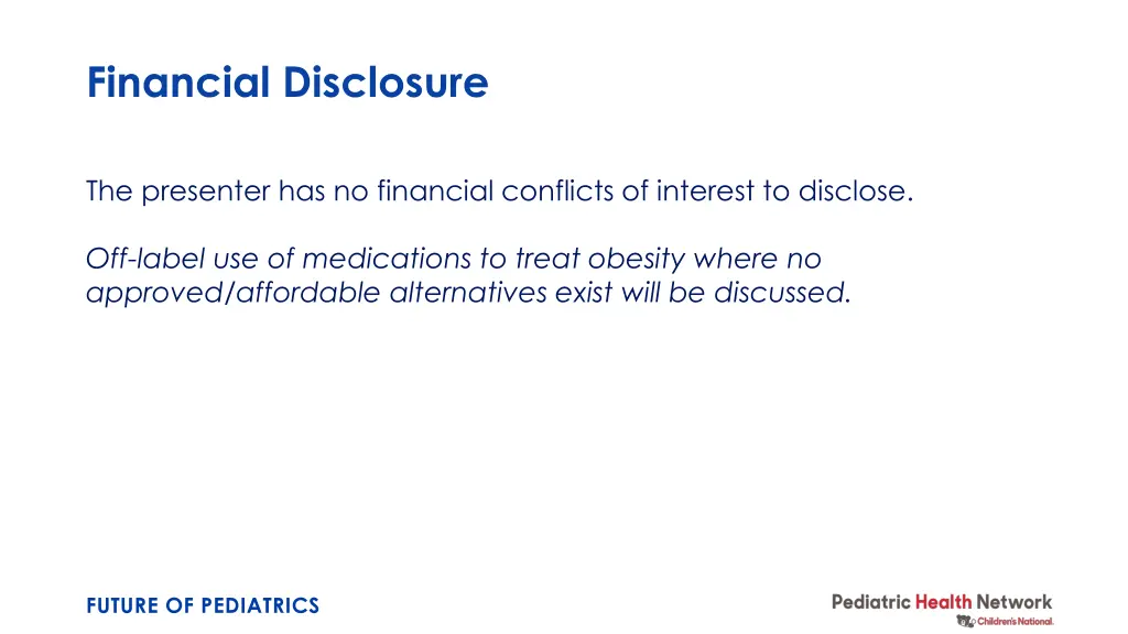 financial disclosure