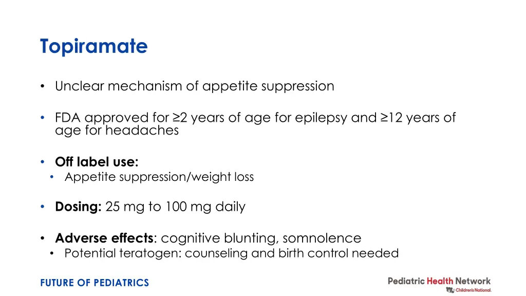 topiramate