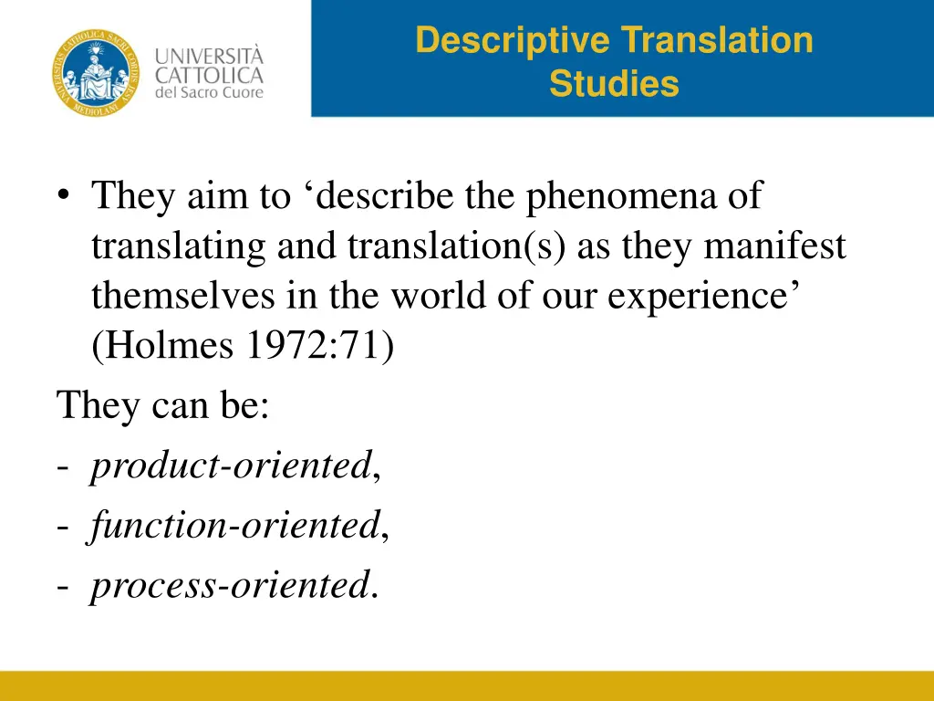 descriptive translation studies