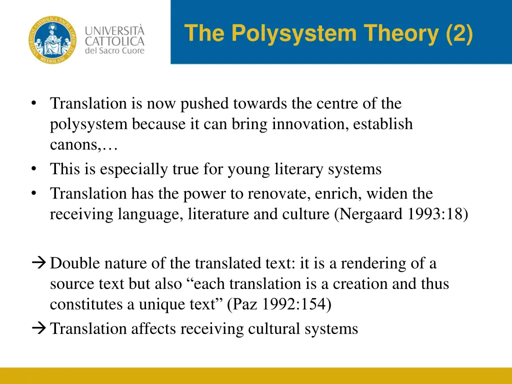 the polysystem theory 2