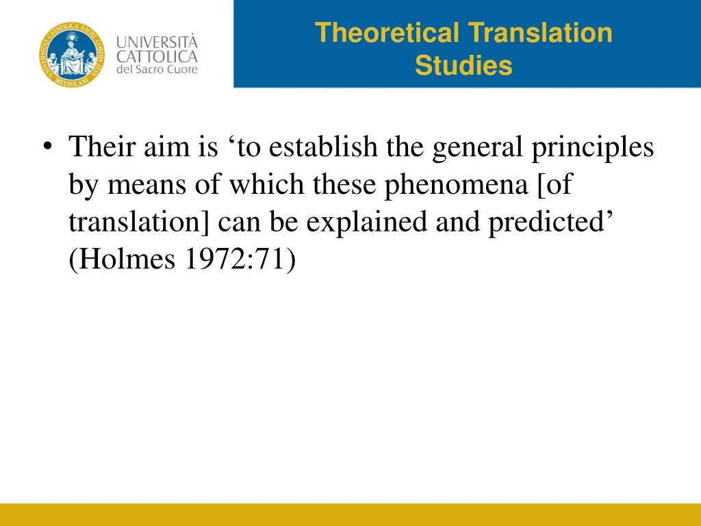 theoretical translation studies