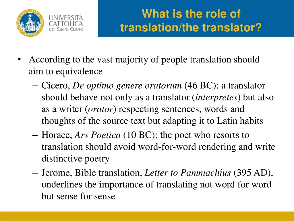 what is the role of translation the translator