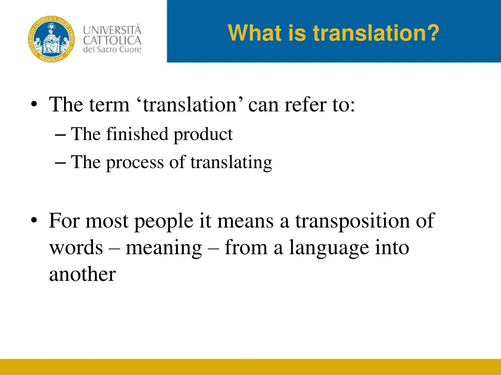 what is translation