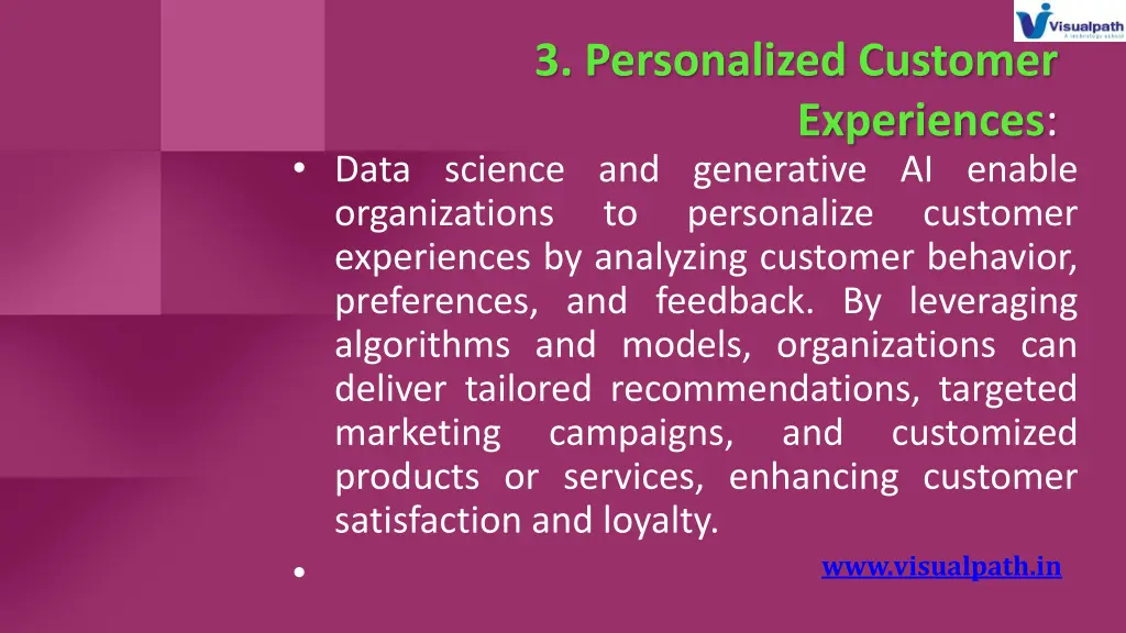 3 personalized customer experiences data science