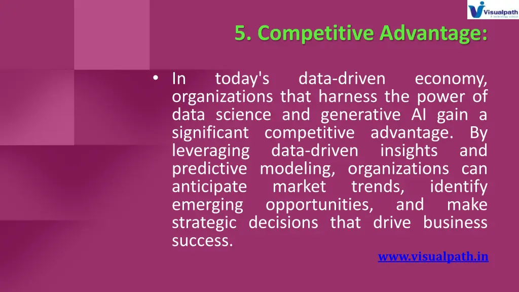 5 competitive advantage