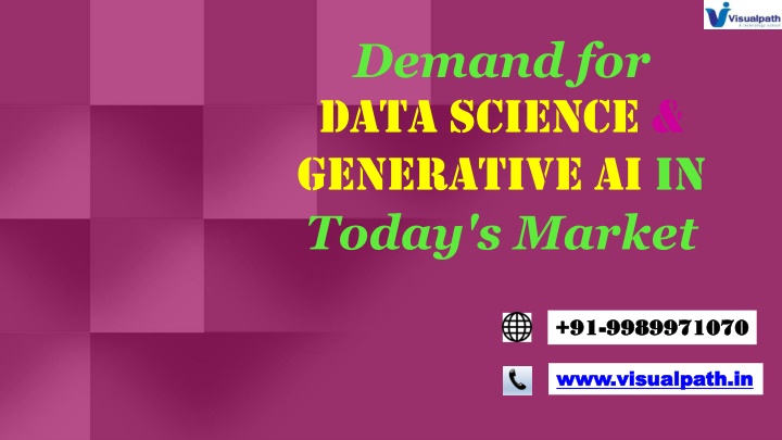 demand for data science generative ai in today