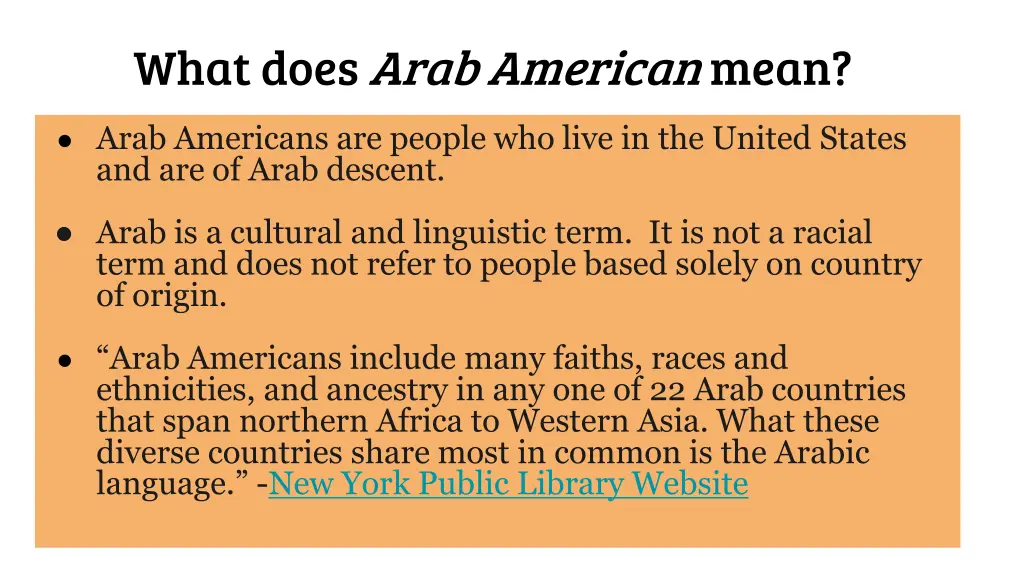 what does arab american mean