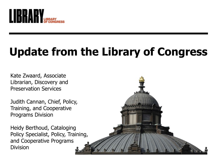 update from the library of congress