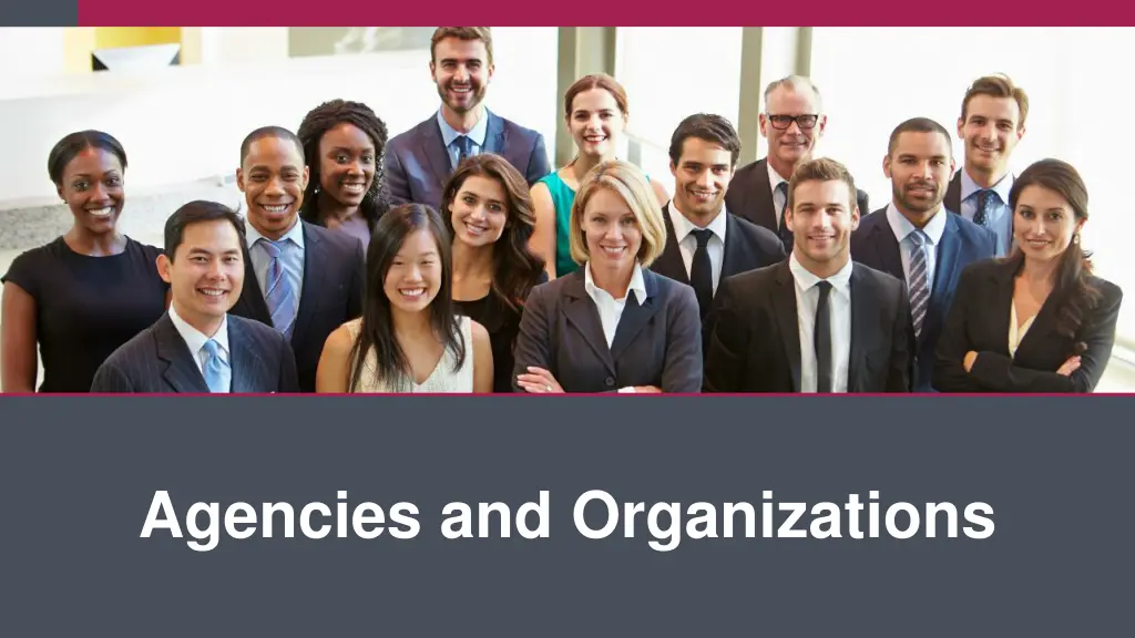 agencies and organizations