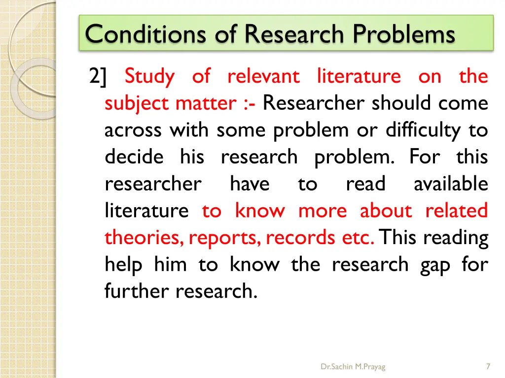 conditions of research problems 2