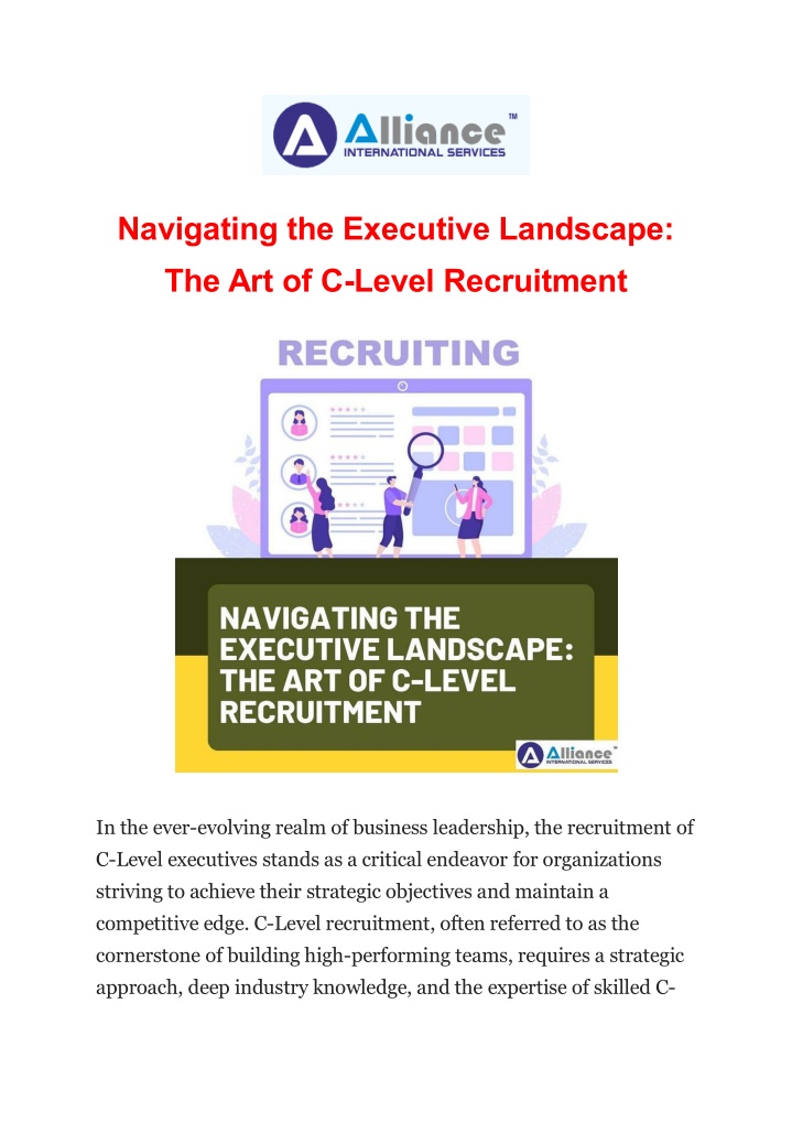 navigating the executive landscape