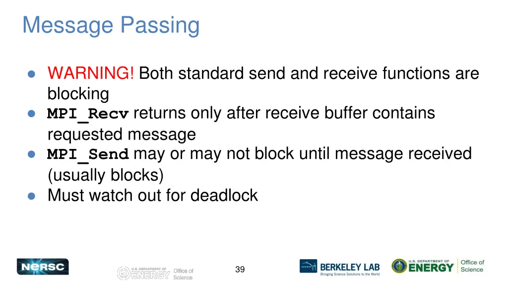 message passing